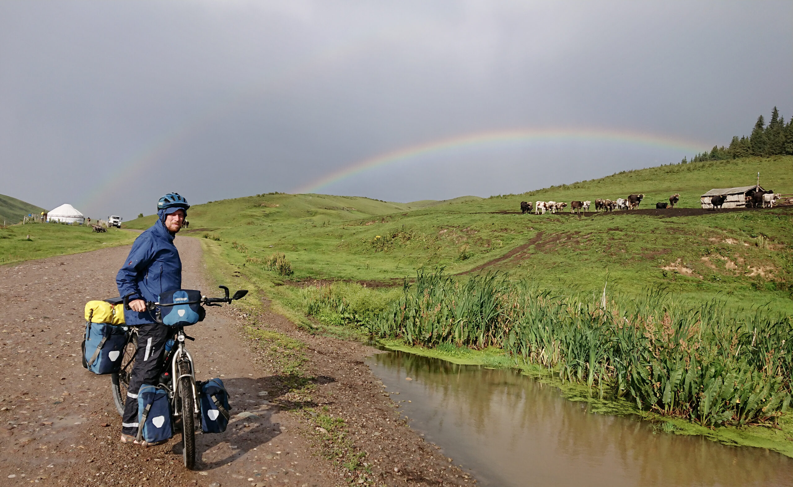 Regen und Sonne wechseln sich ab