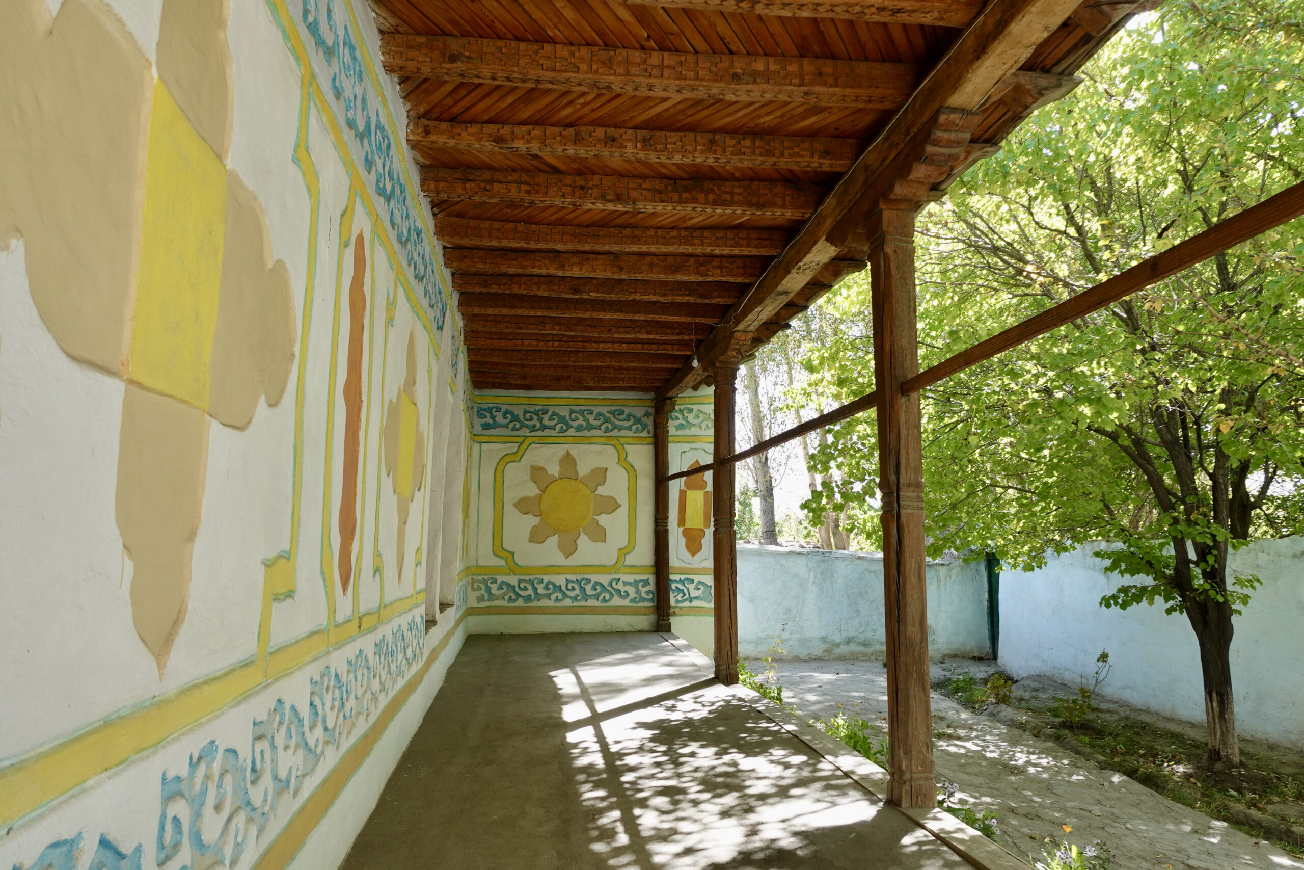 Schöne Veranda im Museum in Namadgut