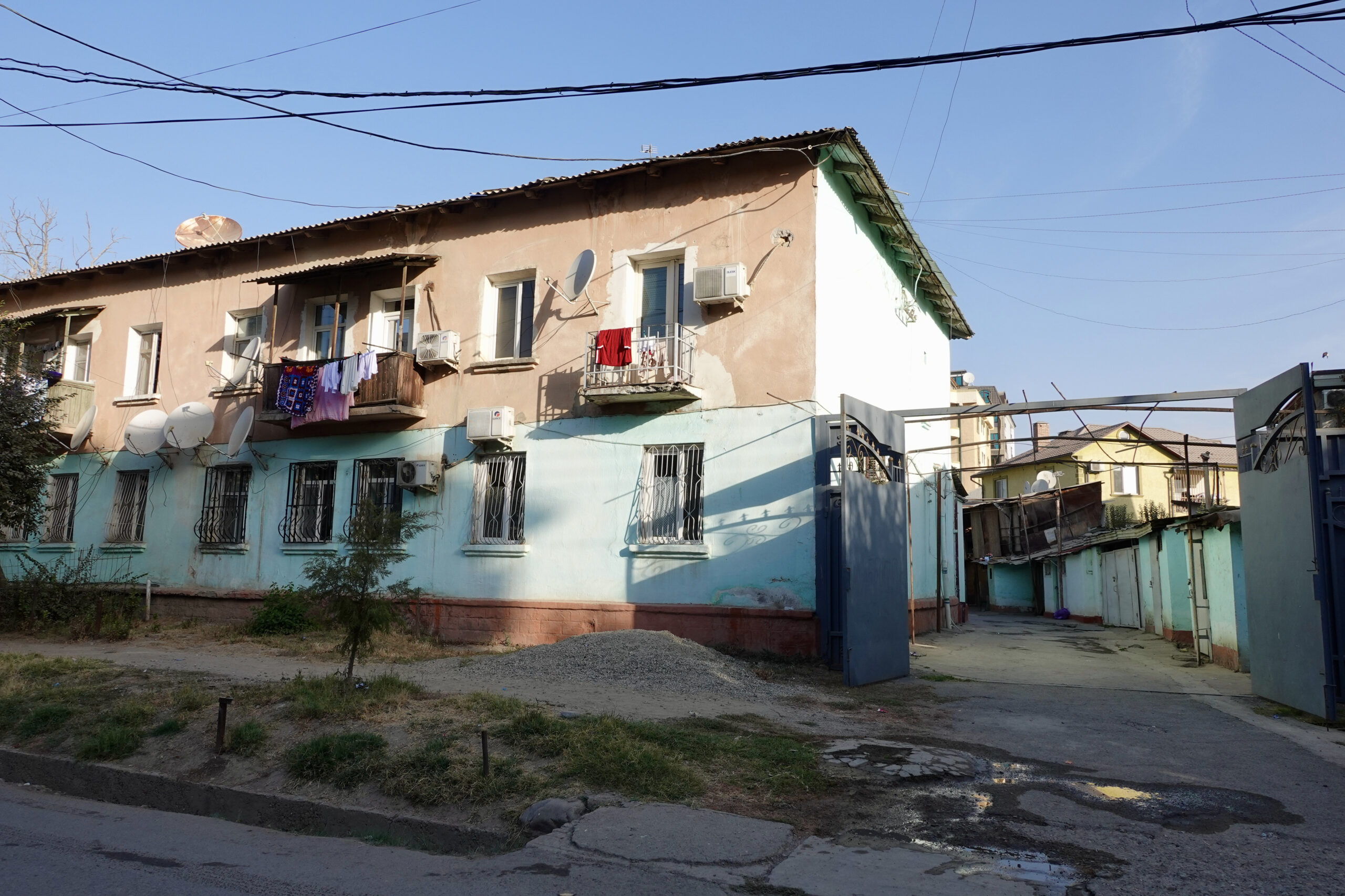 Typical residential area in Dushanbe