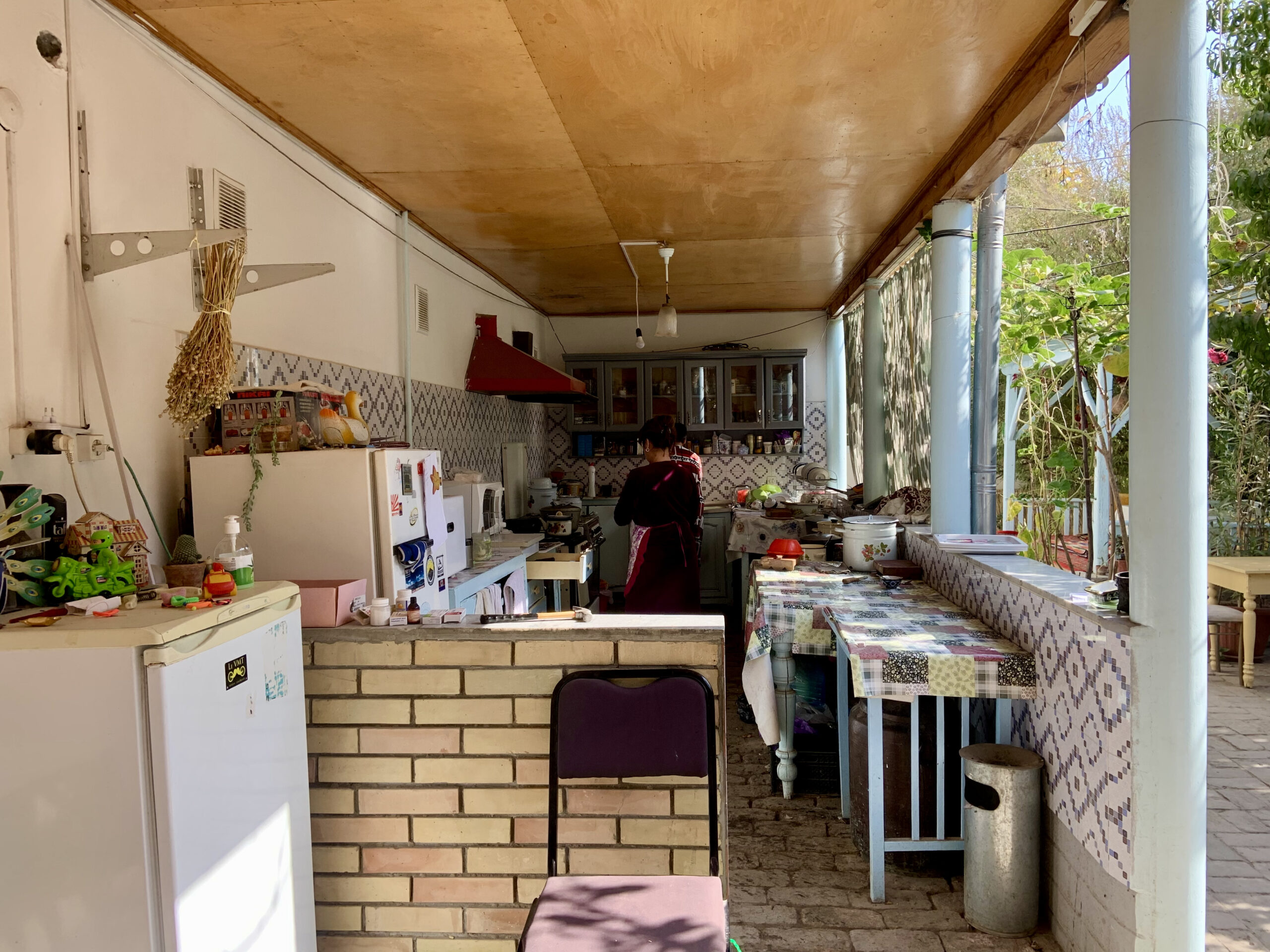 We'd love to have such an open kitchen with garden view in the future