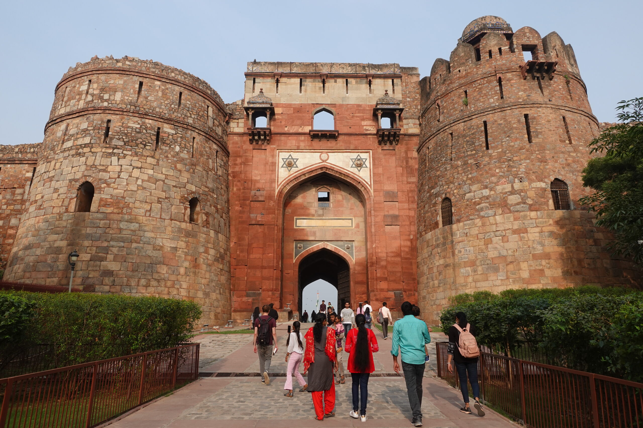 Entrance to the fort Purana Qila, one of the oldest in Delhi