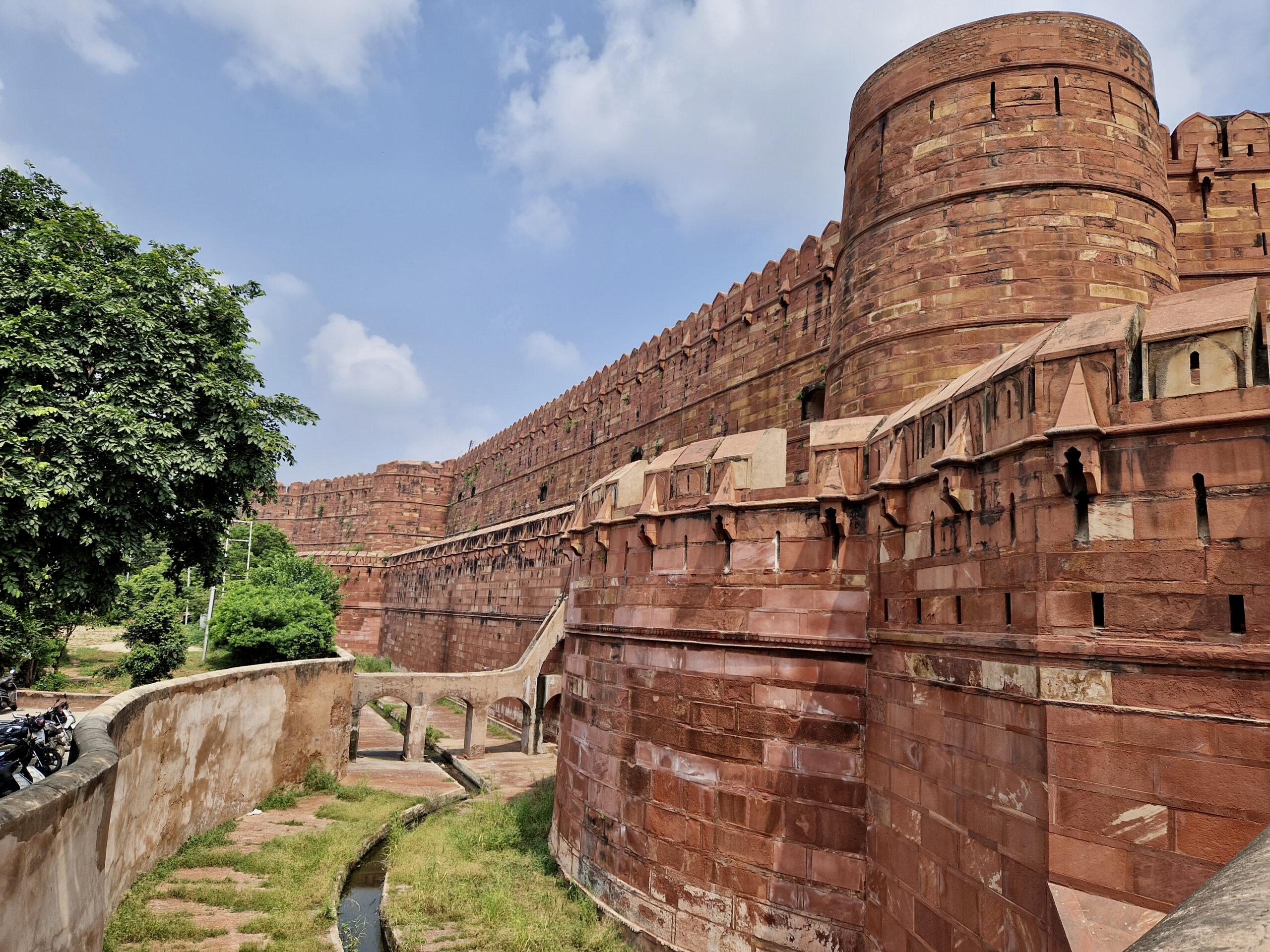 The Agra Fort was restored by Akbar the Great in 1565 and he made Agra the capital of India for a short time