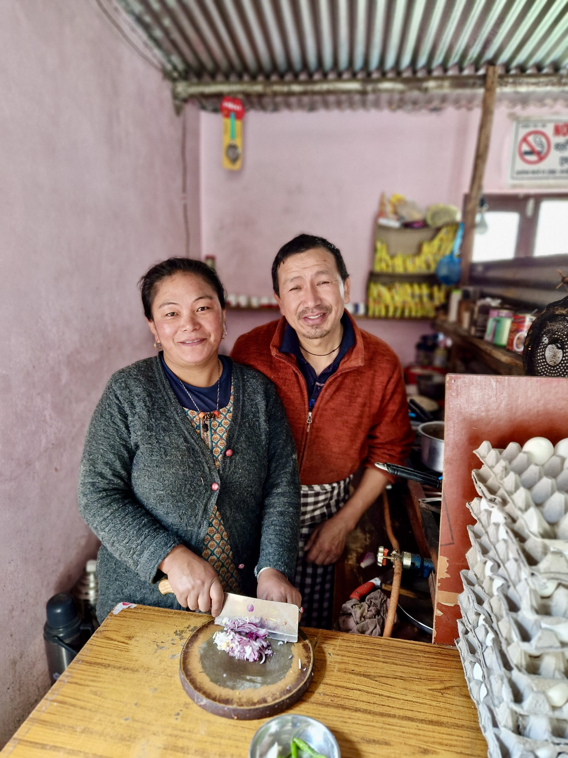 A nice Nepali couple runs this simple Dhaba