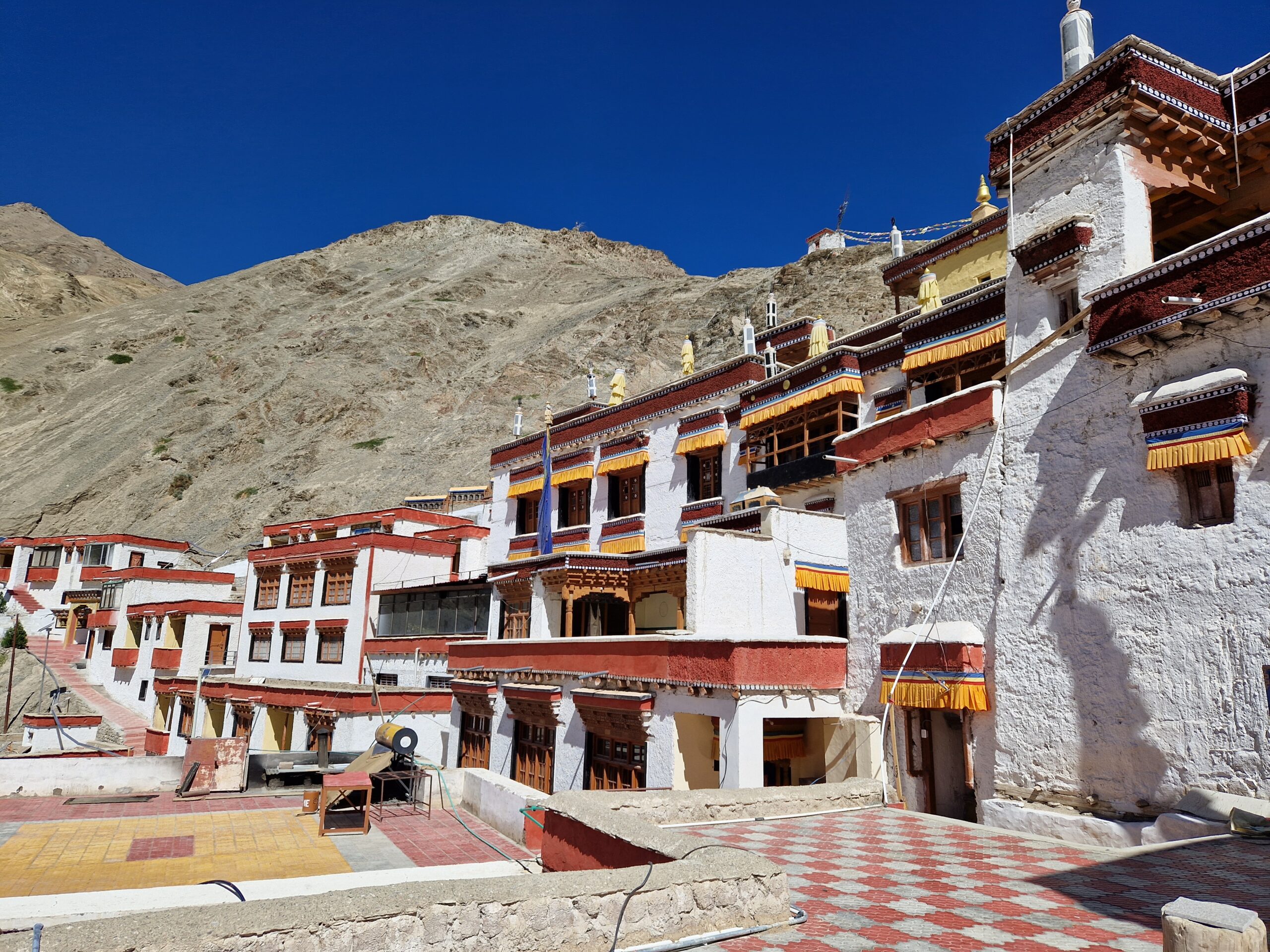 After the first two hours, we reach the lonely Rizong monastery