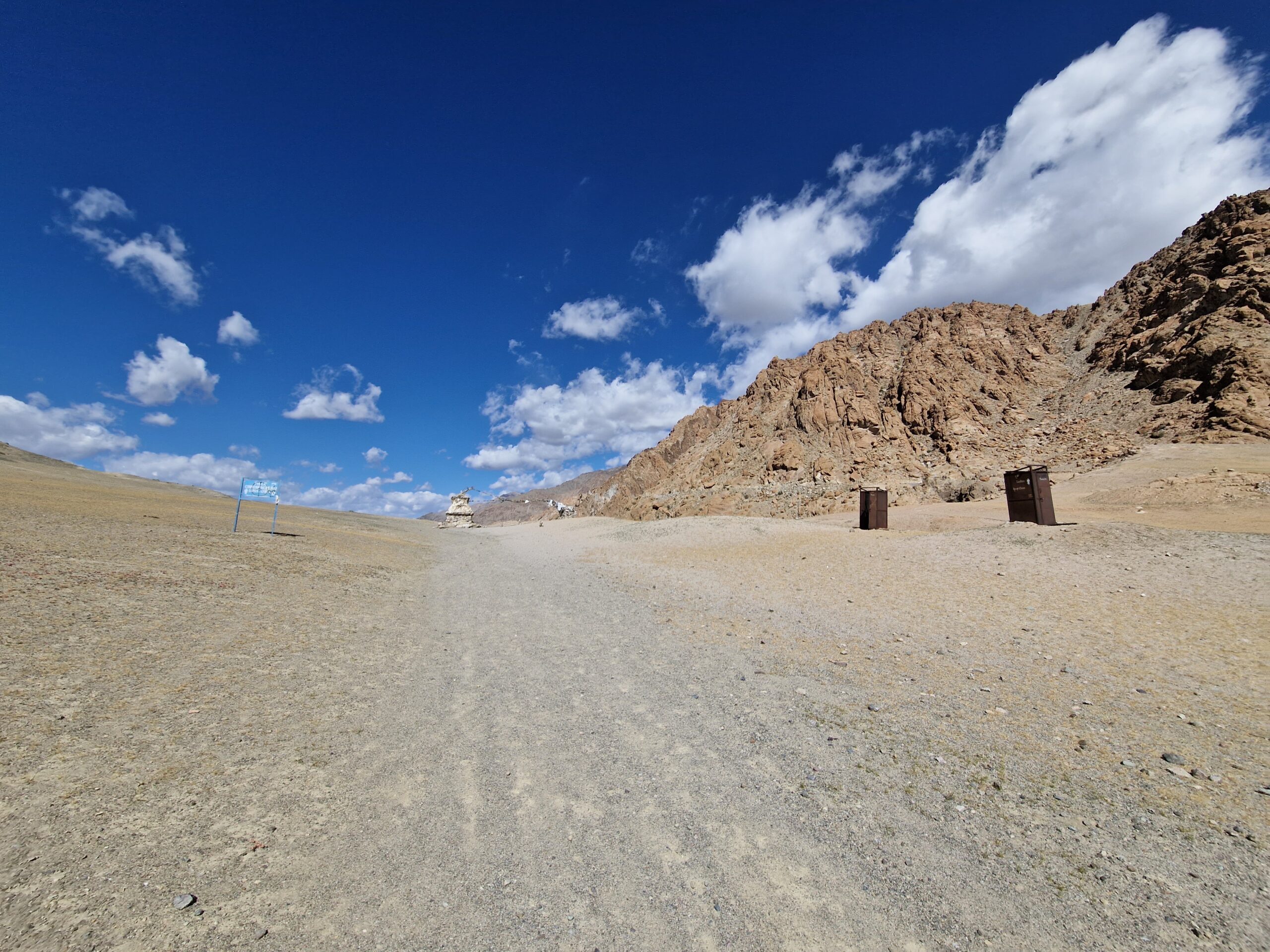 Two toilets in the middle of nowhere