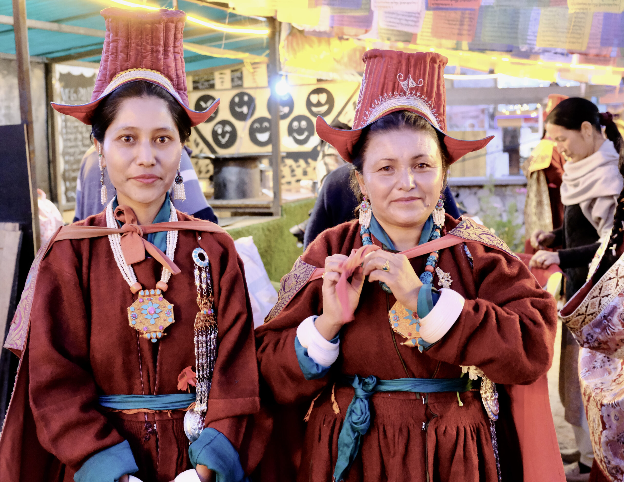 Different ethnic groups meet in the evening for the dance performance