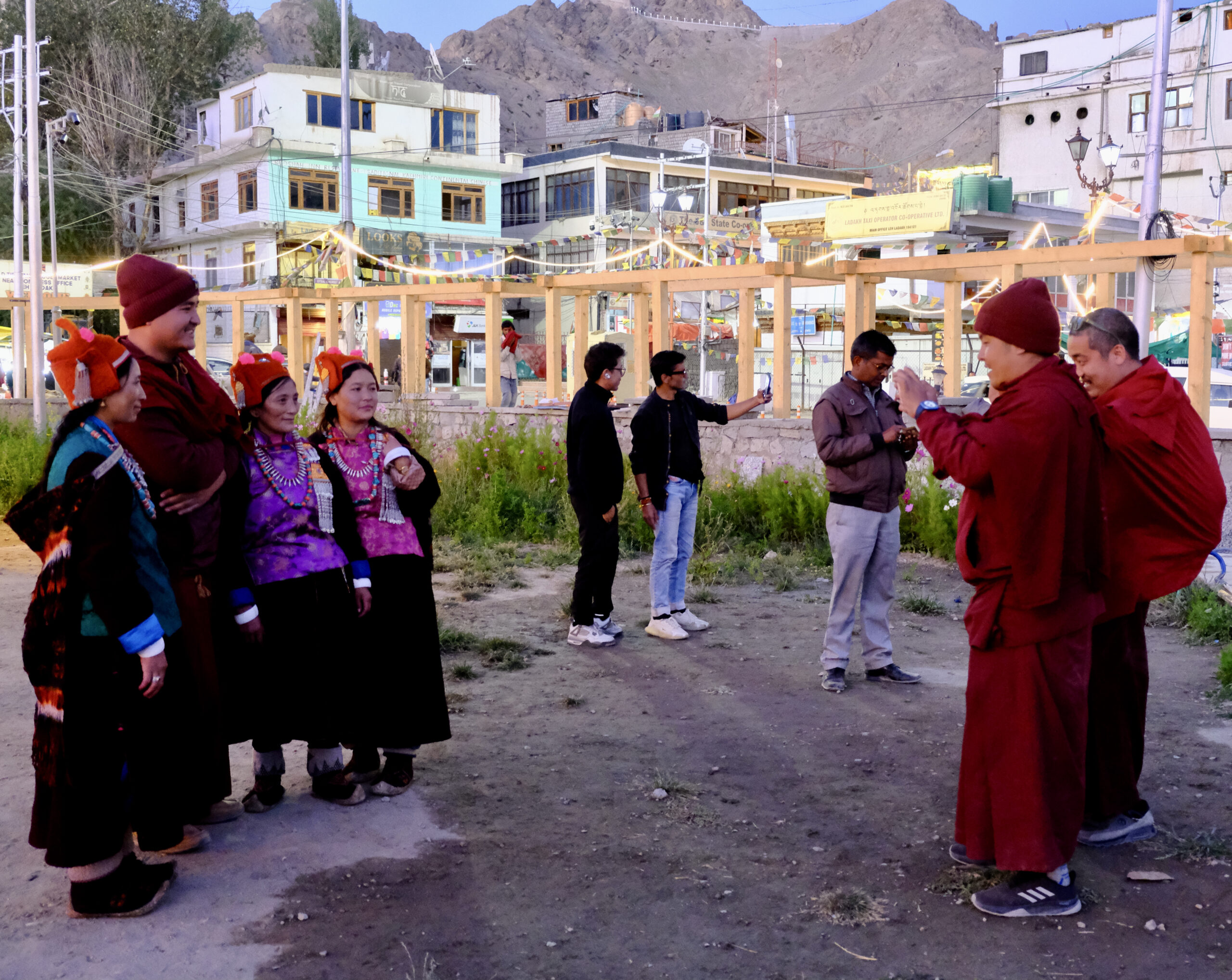 Photo session with monks