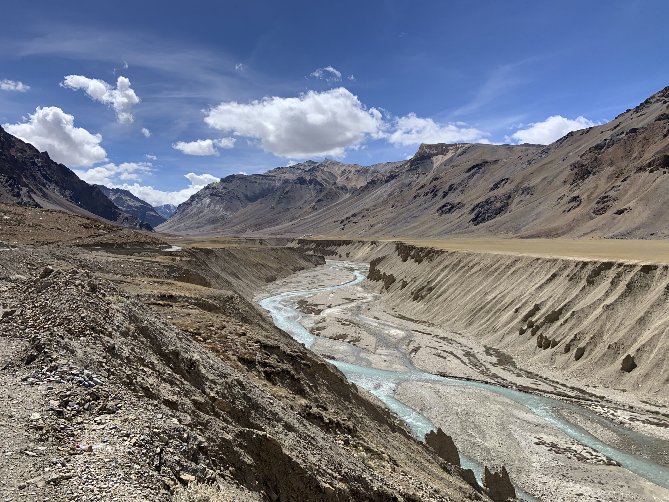 The scenery is reminiscent of the Pamir highway